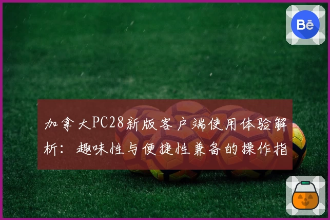 加拿大PC28新版客户端使用体验解析：趣味性与便捷性兼备的操作指南